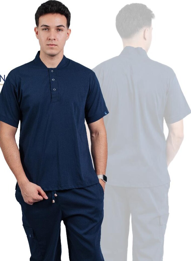 Uniforme médico ÉLITE NAVY Masculino de Nova Scrubs en Azul navy