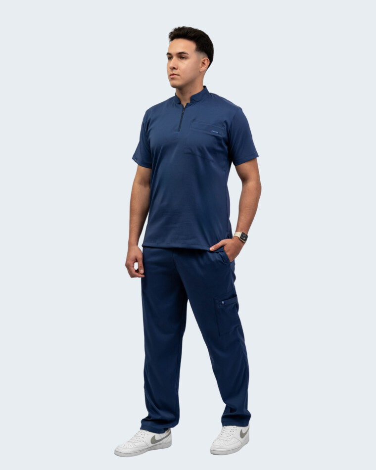 Uniforme médico PRESTIGIO Masculino de Nova Scrubs en Azul navy
