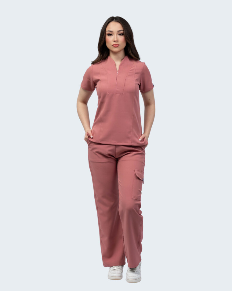Uniforme médico PRESTIGIO CLASSIC Femenino de Nova Scrubs en Rosa antiguo
